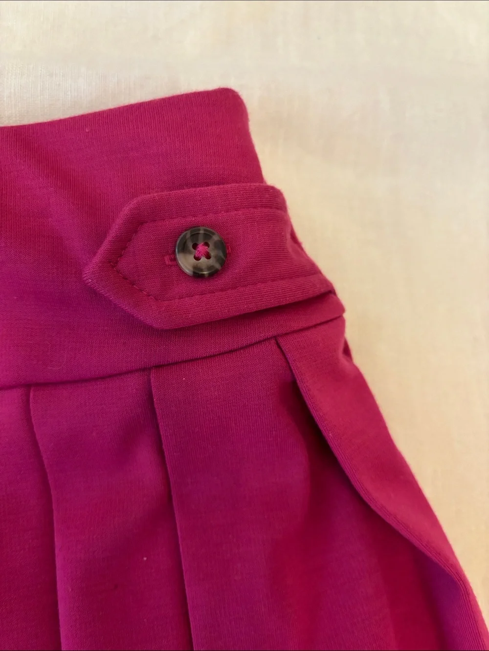 Ralph Lauren Fuchsia Pleated Skater Skirt